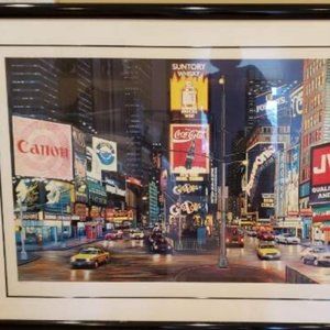 Ken Keeley Serigraph "The Way It Is" in Black Frame